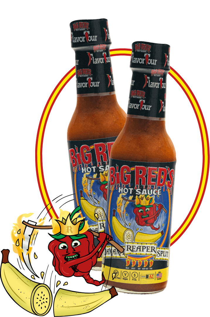 Banana Reaper Split Hot Sauce - Big Reds Hot Sauce 🌶️🌶️🌶️🌶️